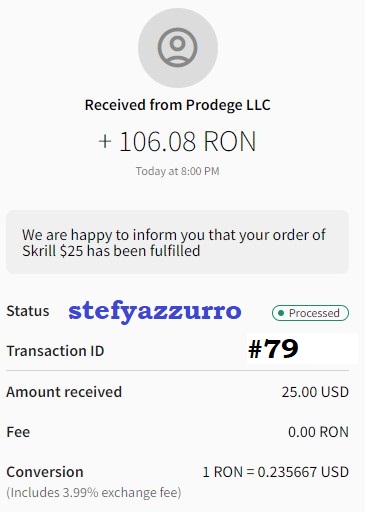 ySense Payment Proof 2